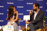 Krish and Shriya Saran at Facebook office